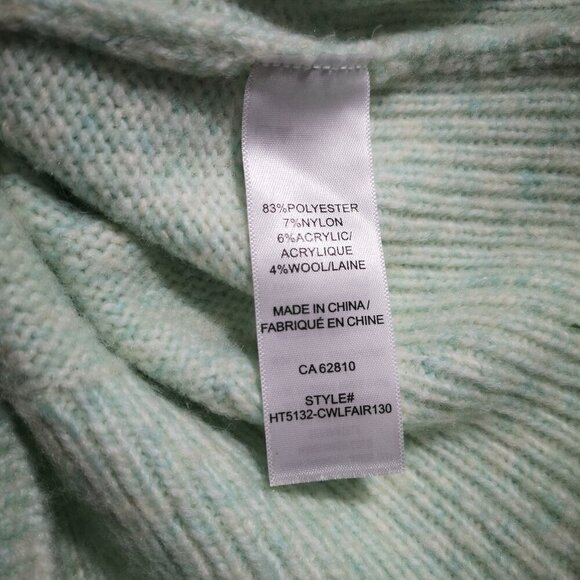 Ricki's Ladies Size Medium Mock Neck Fair Isle Straight Fit Sweater - Picture 4 of 9